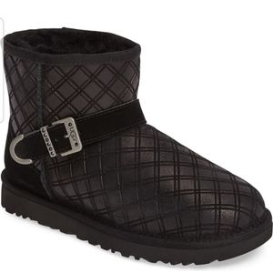 Ugg Marilu Diamond Back Shearling Boots 7 EUC